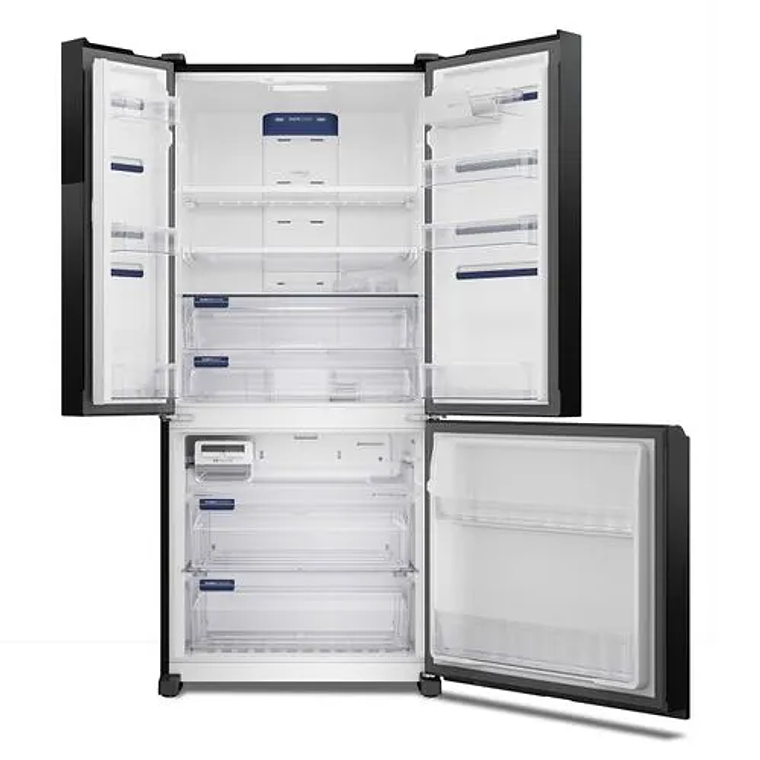 REFRIGERADOR ELECTROLUX 590L NO FROST 3 PUERTAS INVERTER AUTOSENSE LESSWASTE IM8B NEGRO 7