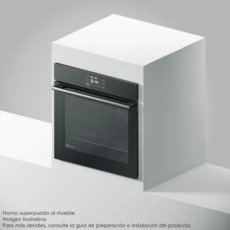 HORNO EMPOTRABLE ELÉCTRICO ELECTROLUX 80L EXPERIENCE AIR FRYER, PERFECTCOOK360 Y PANEL TOUCH OE8EA 8