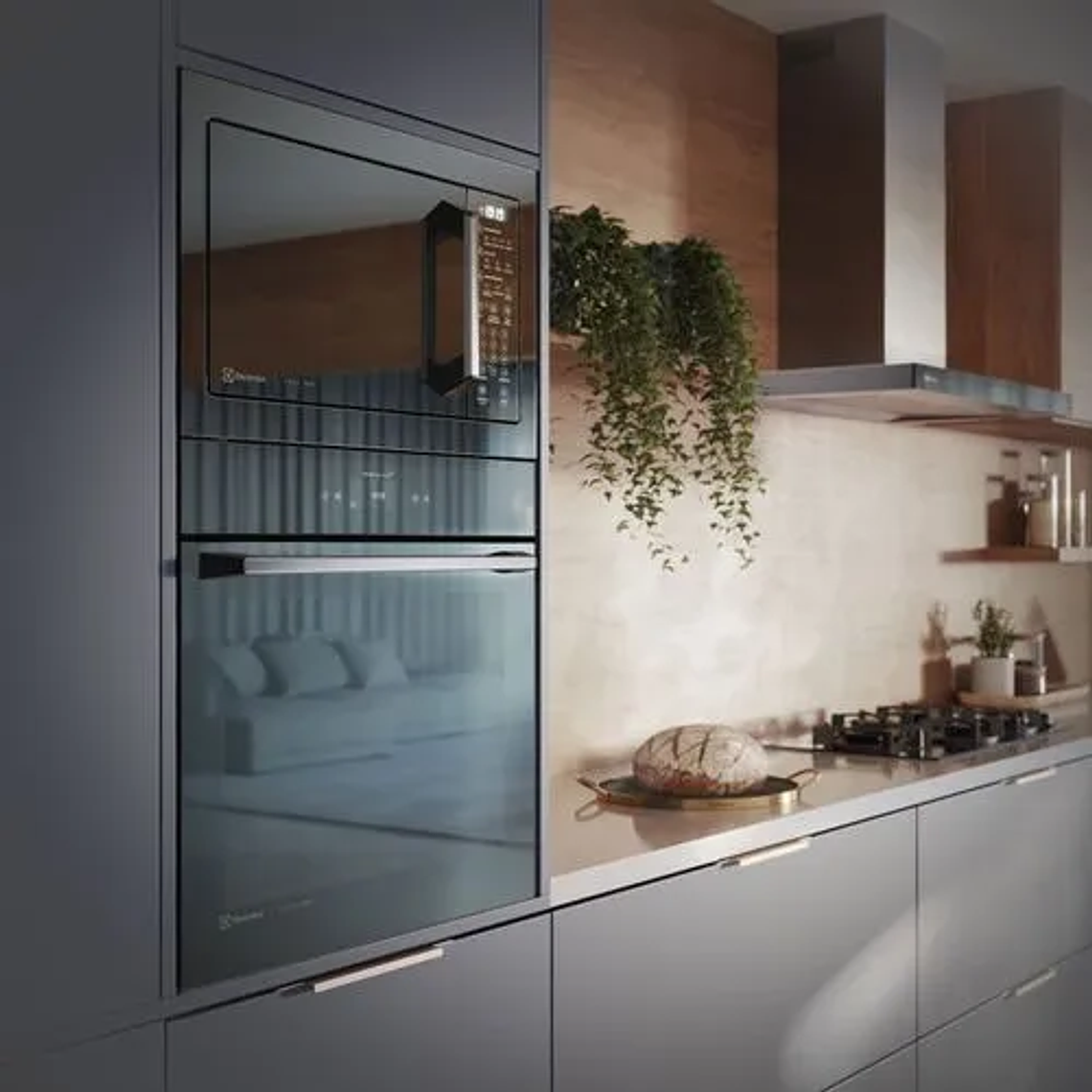 HORNO EMPOTRABLE ELÉCTRICO ELECTROLUX 80L CON FUNCIÓN FREIDORA DE AIRE Y CONEXIÓN WI-FI OE9XS 8