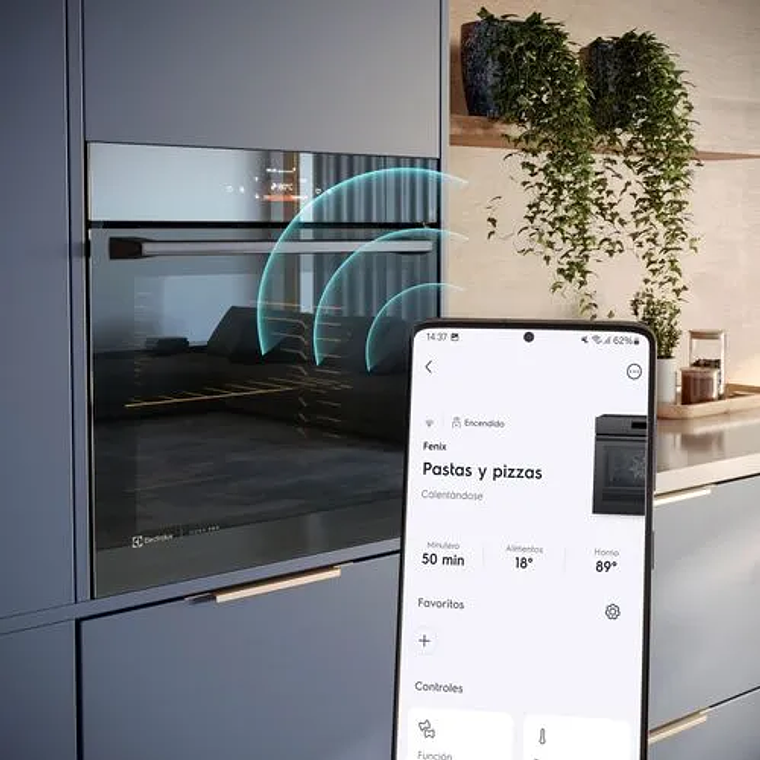 HORNO EMPOTRABLE ELÉCTRICO ELECTROLUX 80L CON FUNCIÓN FREIDORA DE AIRE Y CONEXIÓN WI-FI OE9XS 19