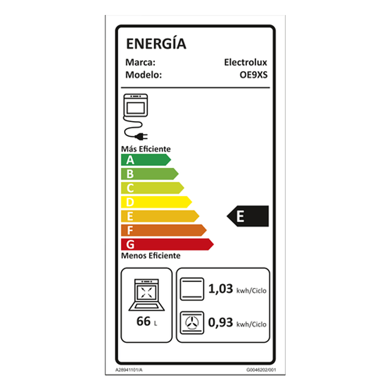 HORNO EMPOTRABLE ELÉCTRICO ELECTROLUX 80L CON FUNCIÓN FREIDORA DE AIRE Y CONEXIÓN WI-FI OE9XS 25