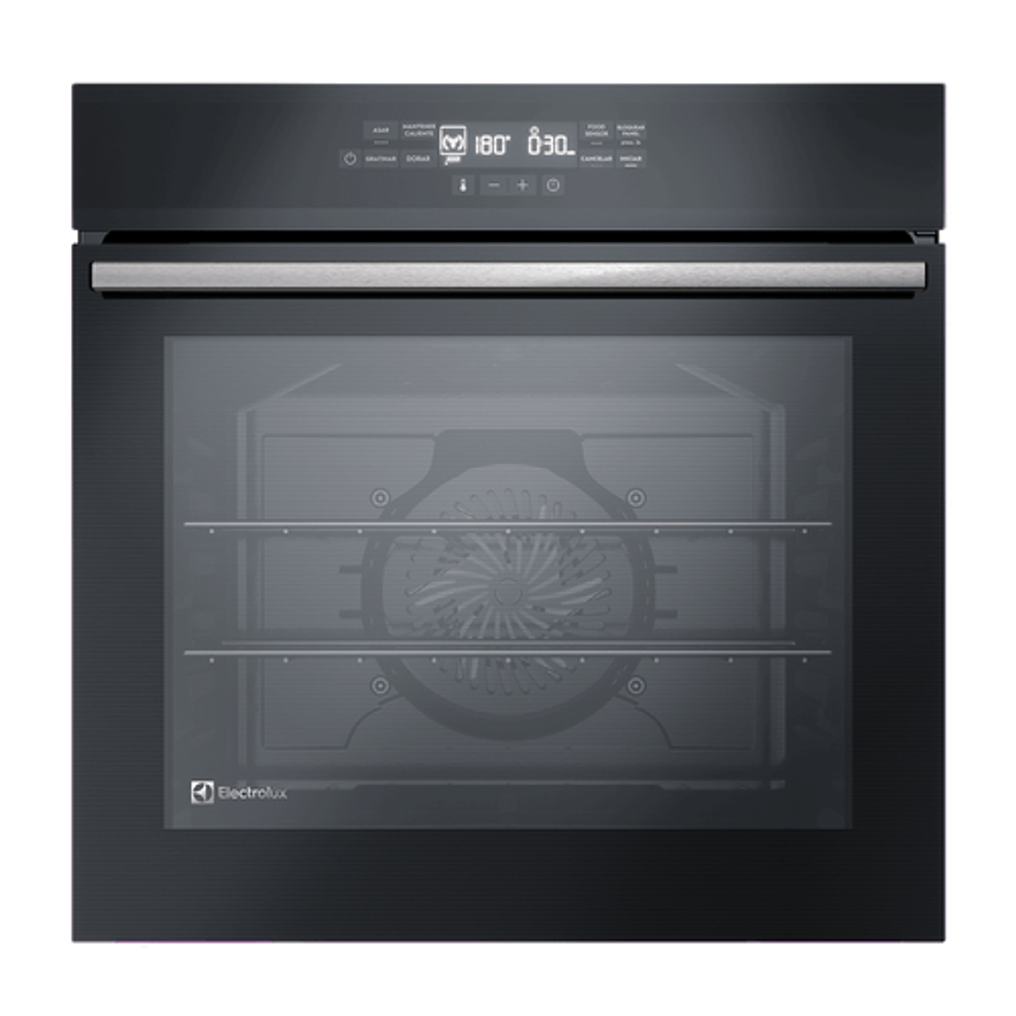 HORNO EMPOTRABLE ELÉCTRICO ELECTROLUX 80 L DIGITAL Y FOODSENSOR OE8EF NEGRO 1