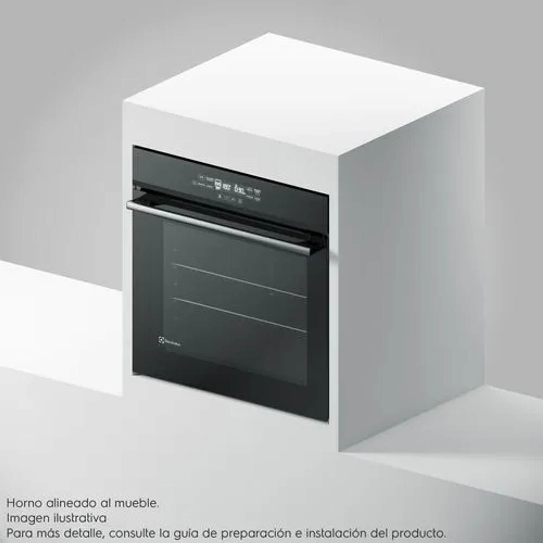 HORNO EMPOTRABLE ELÉCTRICO ELECTROLUX 80 L DIGITAL Y FOODSENSOR OE8EF NEGRO