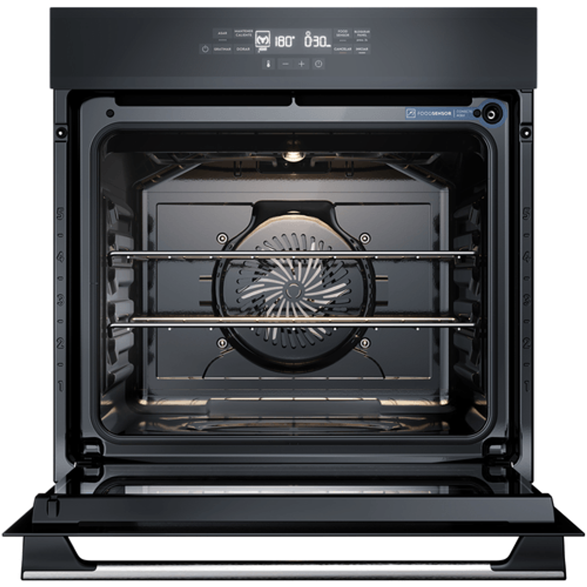HORNO EMPOTRABLE ELÉCTRICO ELECTROLUX 80 L DIGITAL Y FOODSENSOR OE8EF NEGRO 2