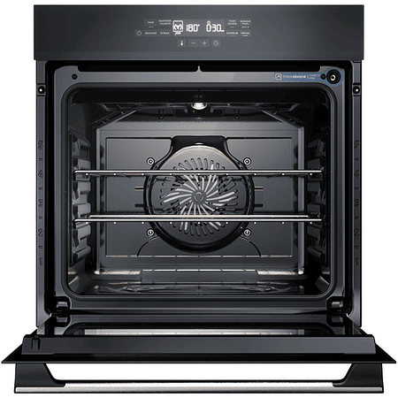 HORNO EMPOTRABLE ELÉCTRICO ELECTROLUX 80 L DIGITAL Y FOODSENSOR OE8EF NEGRO
