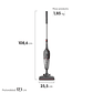 ASPIRADORA VERTICAL CON CABLE ELECTROLUX 700W 2 EN 1 CON FILTRO HEPA STK15 GRIS - Miniatura 7