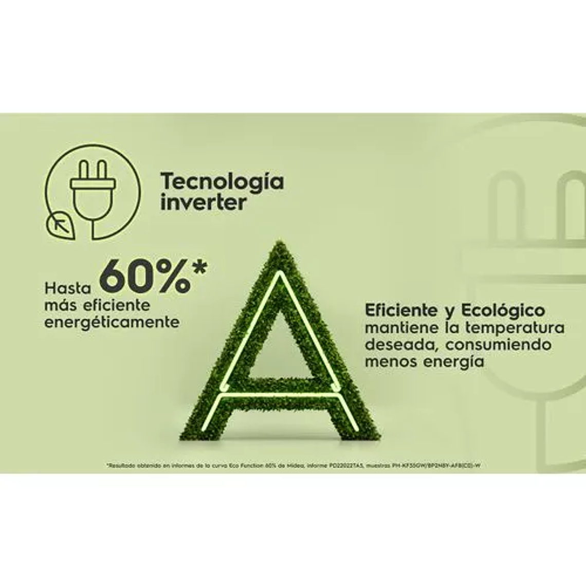 AIRE ACONDICIONADO ELECTROLUX INVERTER 12.000 BTUS FRÍO/CALOR EFFICIENT AUTO RESTART 10