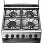 COCINA A GAS 4 PLATOS MADEMSA CON TRIPLE LLAMA Y GRILL ELÉCTRICO M 795 T INOX - Miniatura 4