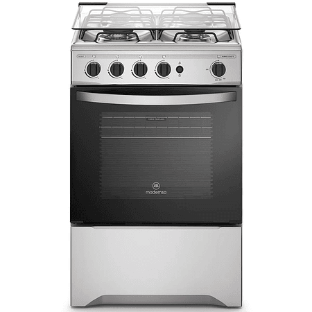 COCINA A GAS 4 PLATOS MADEMSA CON LIMPIAFÁCIL Y BOTÓN DE ENCENDIDO M 520 T INOX