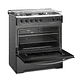 COCINA A GAS 5 PLATOS MADEMSA CON TRIPLE LLAMA Y GRILL ELÉCTRICO M 940 T NEGRA - Miniatura 2
