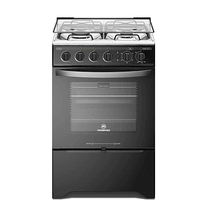 COCINA A GAS 4 PLATOS MADEMSA CON LIMPIAFÁCIL Y TIMER M 775 BT NEGRA