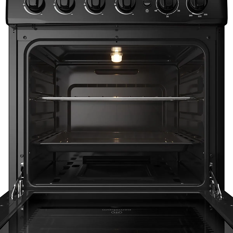 COCINA A GAS 4 PLATOS MADEMSA CON LIMPIAFÁCIL Y TIMER M 775 BT NEGRA 6