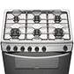 COCINA A GAS 6 PLATOS MADEMSA CON LIMPIAFÁCIL Y PARRILLAS DE ALAMBRÓN M 810 T INOX - Miniatura 5