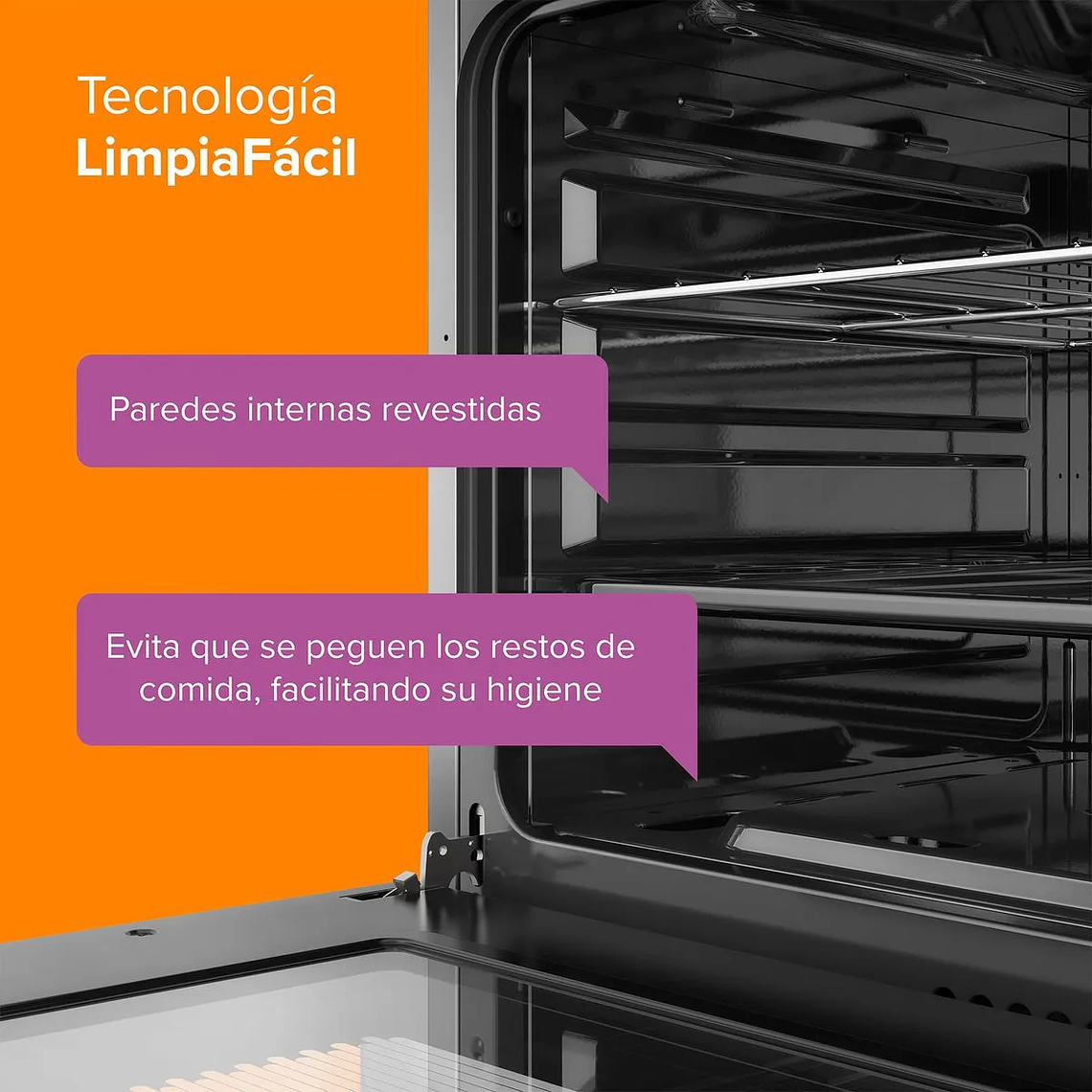 COCINA A GAS 6 PLATOS MADEMSA CON LIMPIAFÁCIL Y PARRILLAS DE ALAMBRÓN M 810 T INOX 9