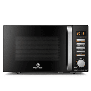 MICROONDAS MADEMSA 20 LITROS DIGITAL DESCONGELAMIENTO INTELIGENTE MM20FBH NEGRO