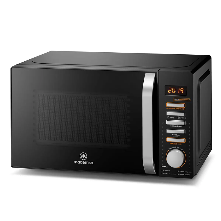 MICROONDAS MADEMSA 20 LITROS DIGITAL DESCONGELAMIENTO INTELIGENTE MM20FBH NEGRO 2