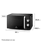 MICROONDAS MADEMSA 20 LITROS MANUAL DESCONGELAMIENTO INTELIGENTE MM20FBM NEGRO - Miniatura 3