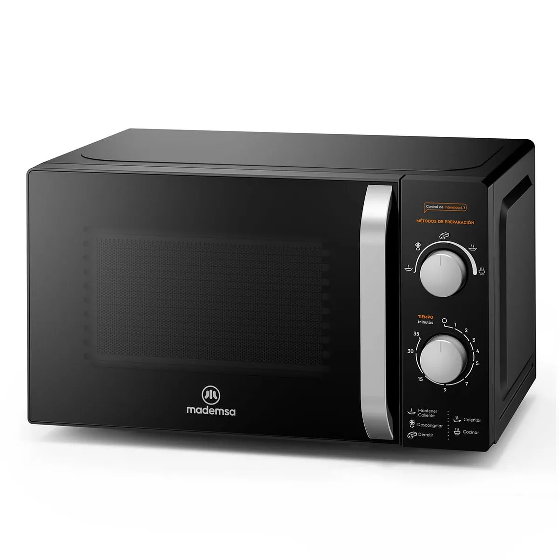 MICROONDAS MADEMSA 20 LITROS MANUAL DESCONGELAMIENTO INTELIGENTE MM20FBM NEGRO 2
