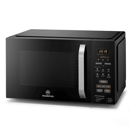 MICROONDAS MADEMSA 28 LITROS DIGITAL DESCONGELAMIENTO INTELIGENTE MM28FB NEGRO