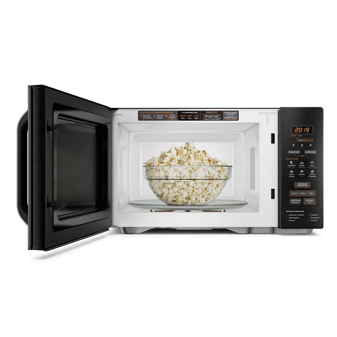 MICROONDAS MADEMSA 31 LITROS DIGITAL DESCONGELAMIENTO INTELIGENTE MM31FB NEGRO 6