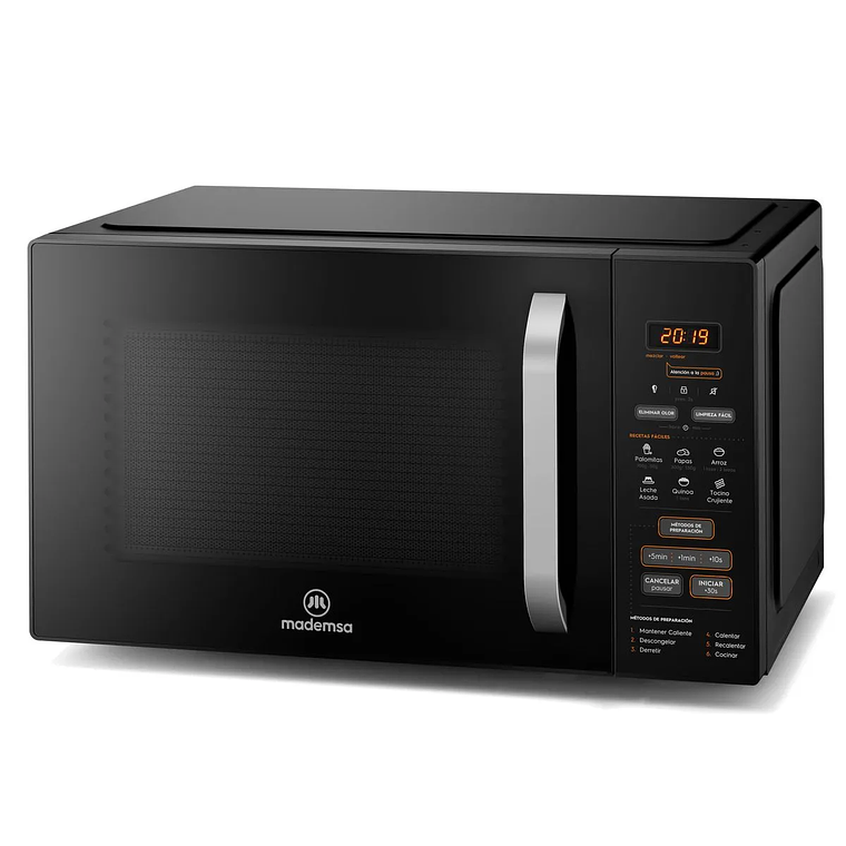 MICROONDAS MADEMSA 31 LITROS DIGITAL DESCONGELAMIENTO INTELIGENTE MM31FB NEGRO 2