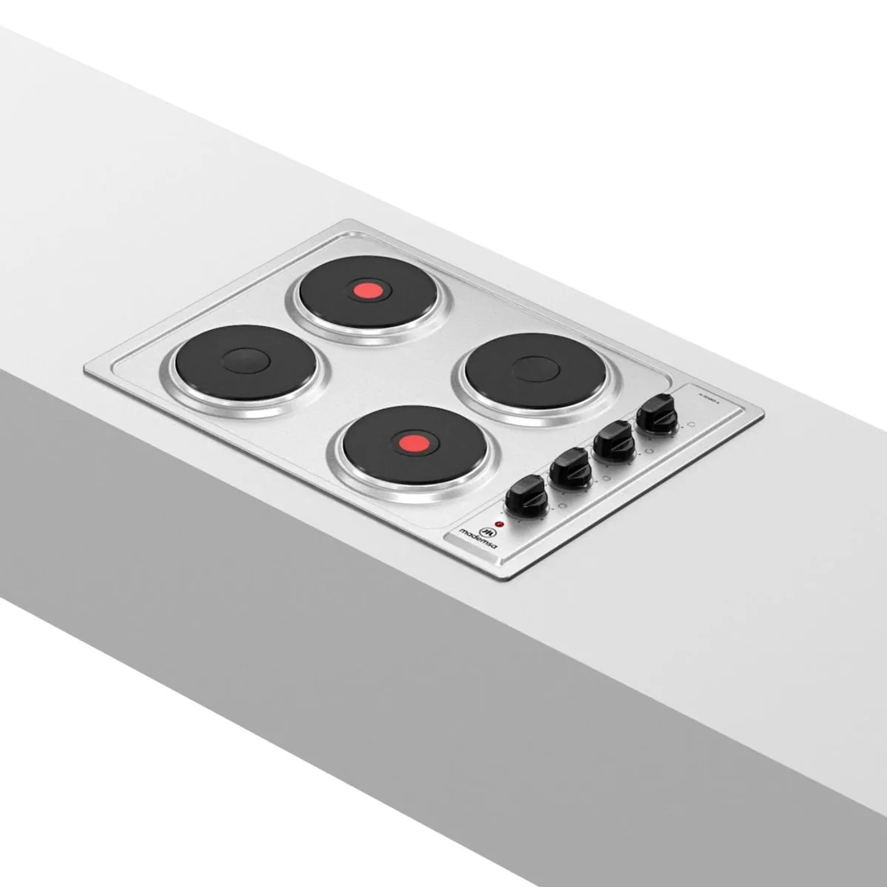 ENCIMERA ELÉCTRICA 4 PLATOS MADEMSA LUZ INDICADORA DE FUNCIONAMIENTO M EE48ED A INOX