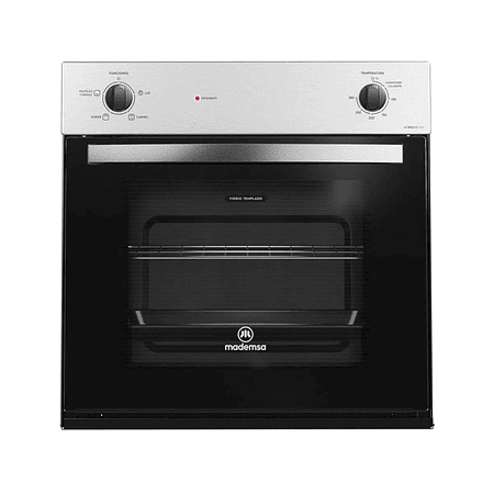 HORNO EMPOTRABLE ELÉCTRICO MADEMSA 66L TIMER Y CAVIDAD ESMALTADA M SPAZIO 110A NEGRO