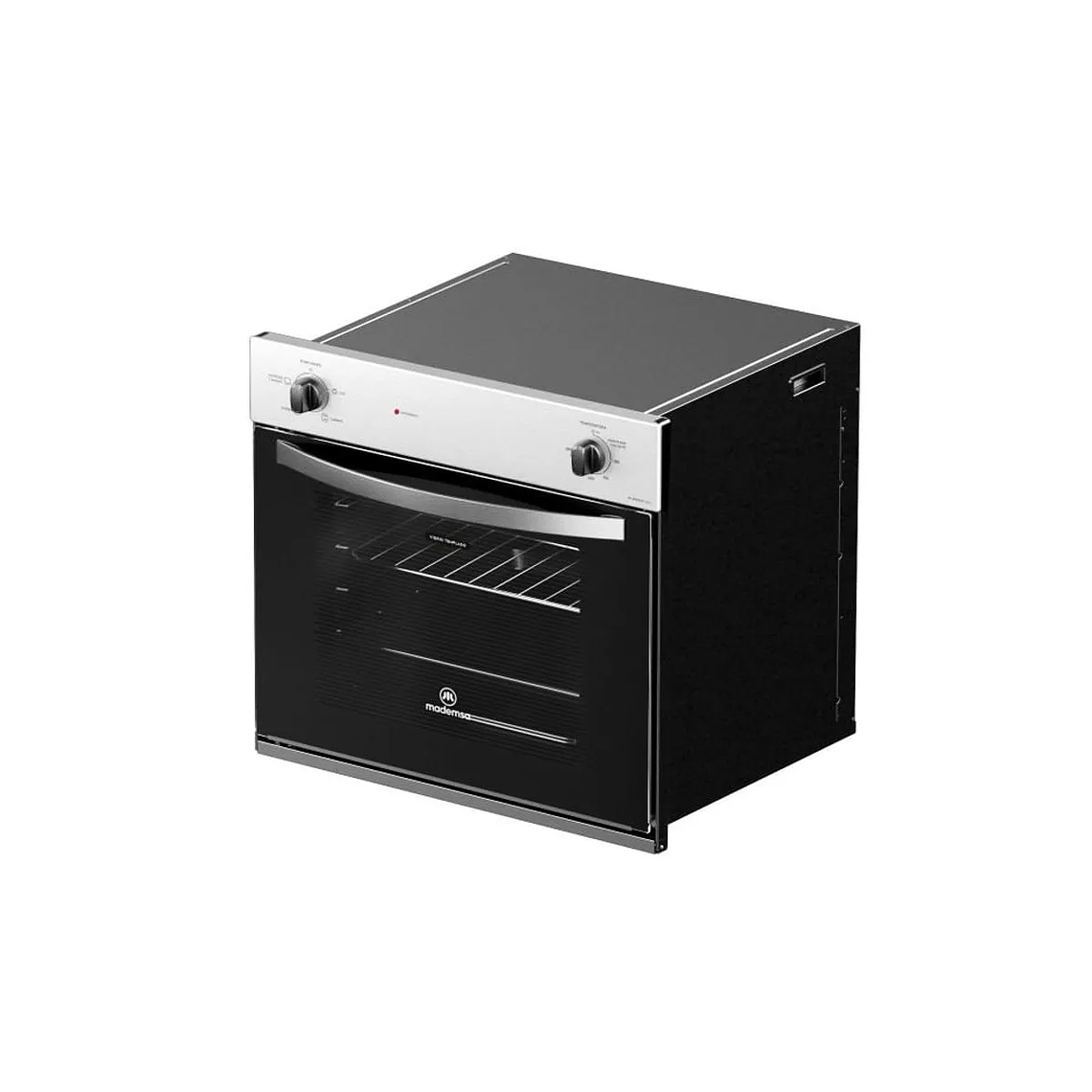 HORNO EMPOTRABLE ELÉCTRICO MADEMSA 66L TIMER Y CAVIDAD ESMALTADA M SPAZIO 110A NEGRO 6