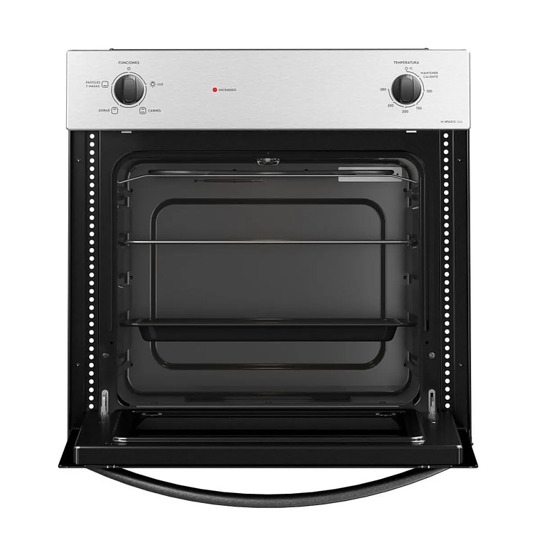 HORNO EMPOTRABLE ELÉCTRICO MADEMSA 66L TIMER Y CAVIDAD ESMALTADA M SPAZIO 110A NEGRO 2