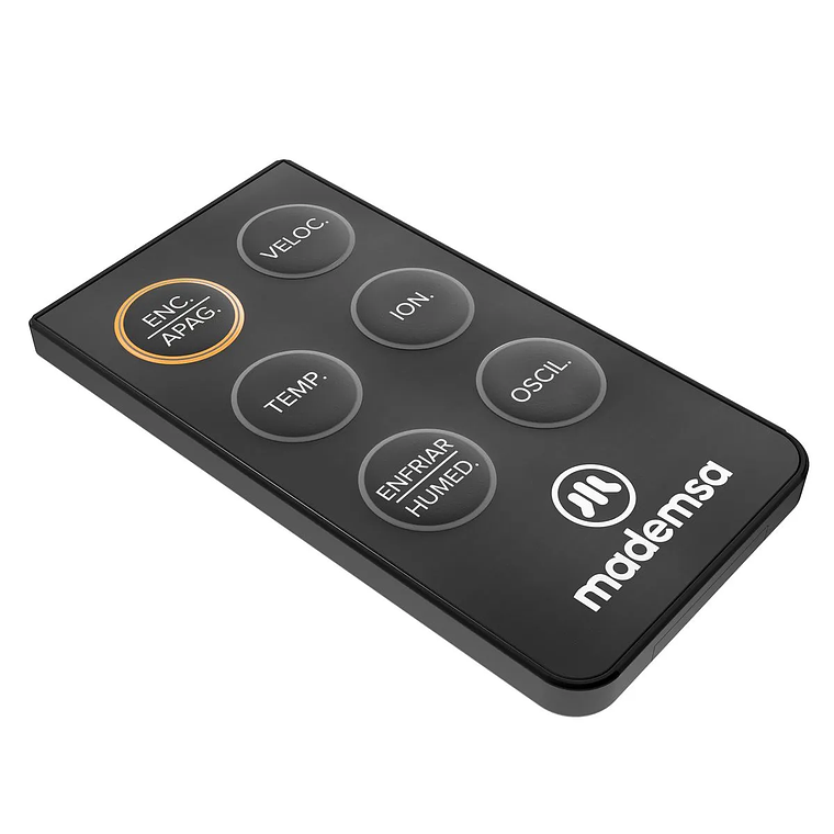 ENFRIADOR DE AIRE DE TORRE MADEMSA 45W CONTROL REMOTO Y SILENCIOSO TFM10 GRIS 4