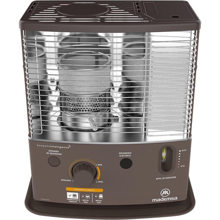 ESTUFA PARAFINA MECHA MADEMSA 4,2 LITROS 2,7 KW APAGADO INTELIGENTE FIAMMA PRO 1