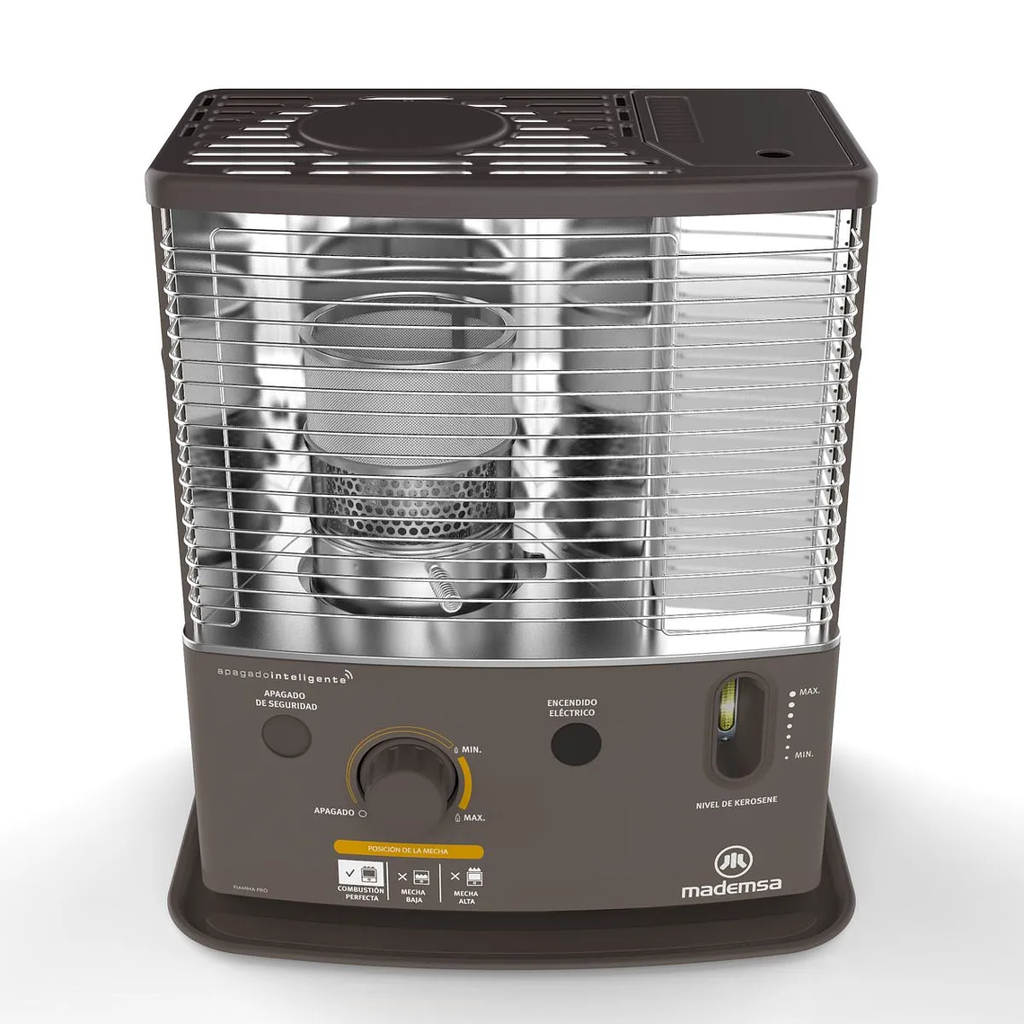 ESTUFA PARAFINA MECHA MADEMSA 4,2 LITROS 2,7 KW APAGADO INTELIGENTE FIAMMA PRO 5