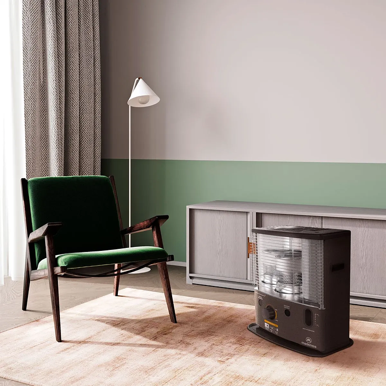 ESTUFA PARAFINA MECHA MADEMSA 4,2 LITROS 2,7 KW APAGADO INTELIGENTE FIAMMA PRO 7