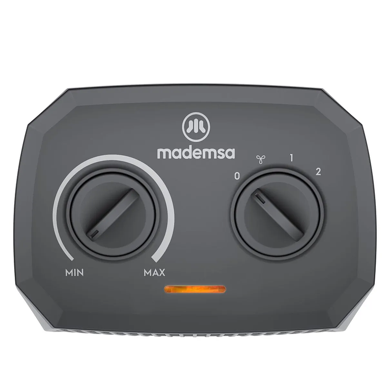 TERMOVENTILADOR MADEMSA 2000W 2 VELOCIDADES Y TERMOSTATO TV500 BLANCO 4