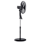 VENTILADOR DE PEDESTAL 60W TIMER Y CONTROL REMOTO 40,6 CM SFM2 NEGRO - Miniatura 4