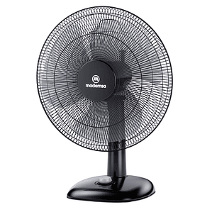 VENTILADOR SOBREMESA MADEMSA 40W 3 VELOCIDADES Y SILENCIOSO 40,6 CM DFM16 NEGRO