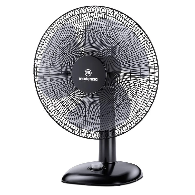 VENTILADOR SOBREMESA MADEMSA 40W 3 VELOCIDADES Y SILENCIOSO 40,6 CM DFM16 NEGRO 1