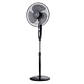 VENTILADOR PEDESTAL MADEMSA 55W TIMER Y ALTURA REGULABLE 40,6CM SF160 NEGRO - Miniatura 1