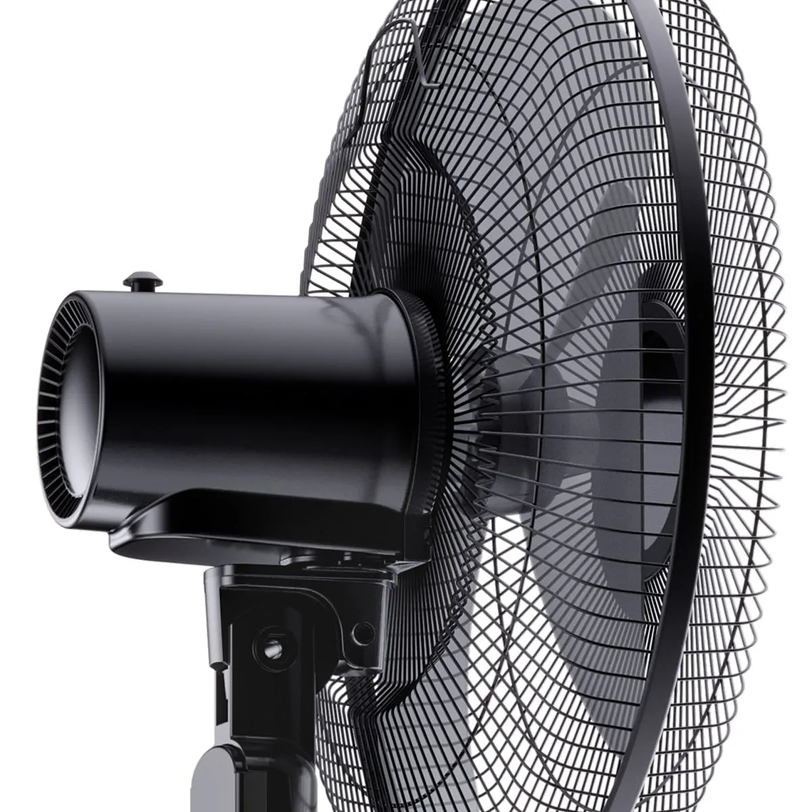 VENTILADOR PEDESTAL MADEMSA 55W TIMER Y ALTURA REGULABLE 40,6CM SF160 NEGRO 6