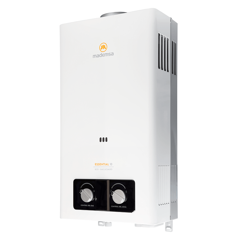 CALEFONT GAS LICUADO MADEMSA 10 LITROS TIRO NATURAL IONIZADO ESSENTIAL 10 ECO GL BLANCO 2