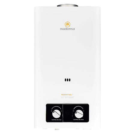 CALEFONT GAS LICUADO MADEMSA 7 LITROS TIRO NATURAL IONIZADO ESSENTIAL 7 ECO GL BLANCO