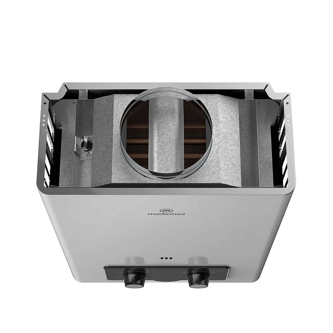 CALEFONT GAS LICUADO MADEMSA 8 LITROS TIRO NATURAL IONIZADO CMN08G GRIS 7