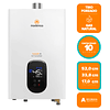 CALEFONT GAS NATURAL MADEMSA 10 LITROS TIRO FORZADO MODULANTE FORCED 10 ECO GN BLANCO