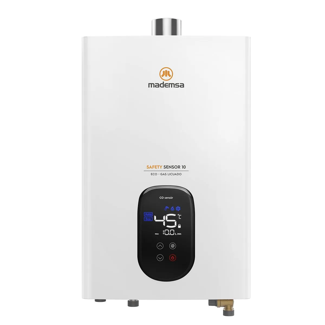 CALEFONT GAS LICUADO MADEMSA 10 LITROS TIRO FORZADO SENSOR MONÓXIDO DE CARBONO 10 ECO GL 1