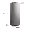 CONGELADOR FREEZER MADEMSA VERTICAL 157L FRÍO DIRECTO CON PUERTA REVERSIBLE M265V INOX