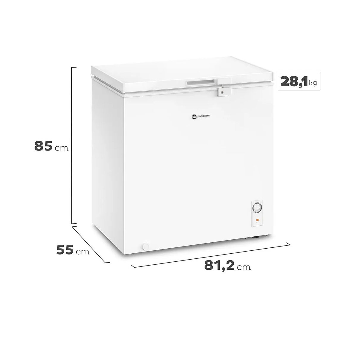 CONGELADOR FREEZER MADEMSA HORIZONTAL DUAL 198L FRÍO DIRECTO M200D BLANCO 4