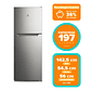 REFRIGERADOR MADEMSA 197L NO FROST TOP FREEZER INVERTER PUERTA REVERSIBLE ALTUS 1200I INOX - Miniatura 2