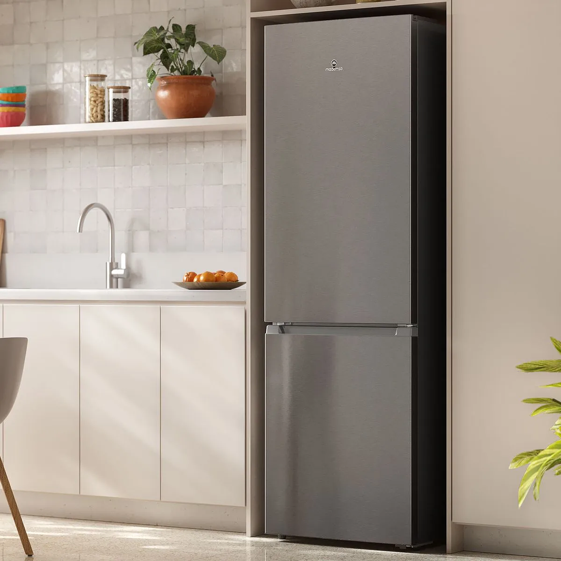 REFRIGERADOR MADEMSA 285L NO FROST BOTTOM FREEZER INVERTER EFFICIENT MI60S INOX 5