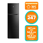 REFRIGERADOR MADEMSA 247L NO FROST TOP FREEZER INVERTER PUERTA REVERSIBLE ALTUS 1250B NEGRO - Miniatura 2