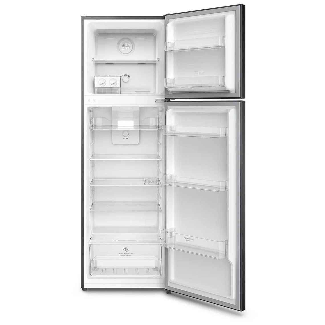 REFRIGERADOR MADEMSA 247L NO FROST TOP FREEZER INVERTER PUERTA REVERSIBLE ALTUS 1250B NEGRO 6